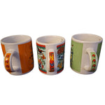 New Zealand Mug Cup Mini Espresso Vintage Set of 3 Unmarke Small Kiwi Bird Sheep
