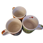 New Zealand Mug Cup Mini Espresso Vintage Set of 3 Unmarke Small Kiwi Bird Sheep