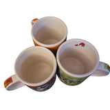 New Zealand Mug Cup Mini Espresso Vintage Set of 3 Unmarke Small Kiwi Bird Sheep