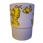 Big Bird Cup Vintage Plastic Muppets 1977 USA Made Kids Sesame Street Yellow