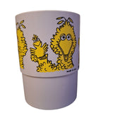 Big Bird Cup Vintage Plastic Muppets 1977 USA Made Kids Sesame Street Yellow