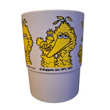Big Bird Cup Vintage Plastic Muppets 1977 USA Made Kids Sesame Street Yellow
