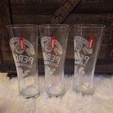 Peroni Nastro Azzurro Tall Glasses Set of 3 Beer Pub Bar Birra Collection Tap