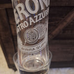 Peroni Nastro Azzurro Tall Glasses Set of 3 Beer Pub Bar Birra Collection Tap