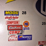 24 Nascar Model Car Decals Race Jeff Gordon Sponsor Vintage 1996 Dupont