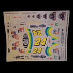 24 Nascar Model Car Decals Race Jeff Gordon Sponsor Vintage 1996 Dupont