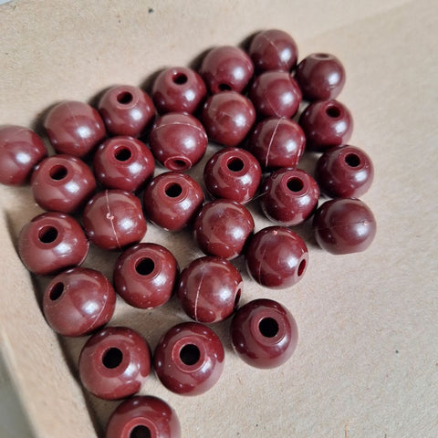 Score Four Replacement Pieces Brown Beads 1970s Game Stack Connect 31 Balls
