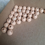Score Four Replacement Pieces Beige Tan Beads 1970s Game Stack Connect 32 Balls