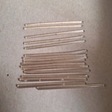 Score Four Replacement Pieces Sticks Plastic Clear 1970s Peg Game Stack Connect