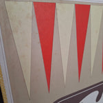 Backgammon Replacement Board Only 1970s Game Vintage Yellow Retro Craft Scrap