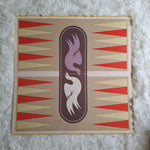 Backgammon Replacement Board Only 1970s Game Vintage Yellow Retro Craft Scrap