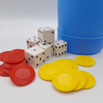 Milton Bradley Yahtzee Shaker Cup 1975 Blue Board Game Replacement Piece Vintage