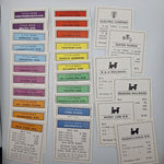Monopoly Replacement Deed Pieces Instructions Rules 1960s Vintage Property