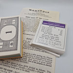 Monopoly Replacement Deed Pieces Instructions Rules 1960s Vintage Property Money