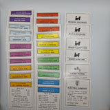 Monopoly Replacement Deed Pieces Instructions Rules 1960s Vintage Property Money