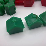 Vintage Monopoly House Hotel Lot Red Green 1960s Board Game Replacement