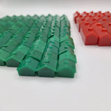Vintage Monopoly House Hotel Lot Red Green 1960s Board Game Replacement