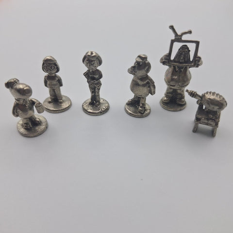 Family Guy Monopoly Tokens Metal Set of 6 Replacement Pieces Game Night Fan TV