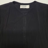 Vintage Alfred Dunner Button Up Black Shoulder Pads Womens 10 One Piece Blouse