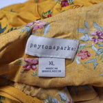 Peyton & Parker Dress Womens XL Spaghetti Strap Off Shoulder Long Ruffle Floral