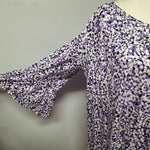 Michael Kors Shirt Top Casual MK Bell Sleeve Womens Large Round Neckline Basic