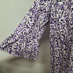Michael Kors Shirt Top Casual MK Bell Sleeve Womens Large Round Neckline Basic