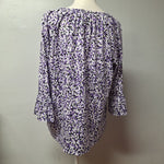 Michael Kors Shirt Top Casual MK Bell Sleeve Womens Large Round Neckline Basic