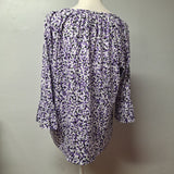 Michael Kors Shirt Top Casual MK Bell Sleeve Womens Large Round Neckline Basic