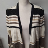 Absolutely Famous Long Sweater Open Front Knit Womens Large Cardigan Casual Fall
