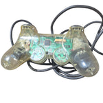 Sony Playstation Controller Clear Vintage PS1 Gamer Wired Untested Original