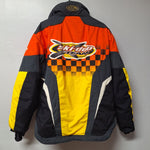 Ski Doo Bombardier Jacket Mens Large Orange Sno Gear Snowmobile Winter X Team