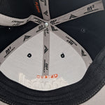 Ostego Football Ball Cap Hat Orange Gray Black Fitted Small Medium Performance