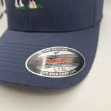 Bells Farm Clydesdales Horses Hat Ball Cap Adult Large XL Blue Flex Fit Michigan