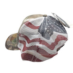 American Roots Music Festival Hat Cap American Flag Mesh Adjustable Tags Banjo