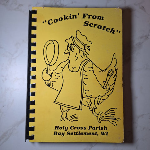Bay Settlement Wisconsin Parish Cook Book Recipes Scratch Holy Cross Vintage 80s