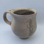 Clay Pottery Tea Coffee Mug Cup Art 4 Inch Brown Earth Handmade Folk Floral