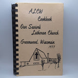 Greenwood Wisconsin Cook Book 1977 ALCW Lutheran Church Recipes Vintage Gift