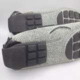 Marc Joseph Pebbled Flats Cypress Hill Tie Black White Leather Brazil Womens 8