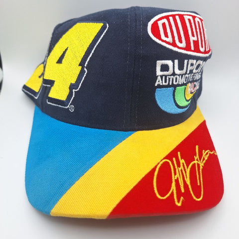 Chase Jeff Gordon Dupont Hat Snapback Vintage 24 Nascar Racing Fan Blue Cotton