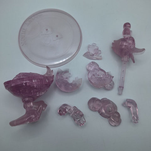 Disney Daisy Duck Crystal Puzzle 3D Stacking Pink Replacement Pieces Incomplete