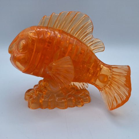 Disney Nemo Crystal Puzzle 3D Orange Fish Stacking Fins 4 Inch No Box Pixar