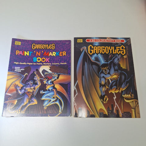Gargoyles Activity Coloring Book Marker Paint Crayon Vintage 90s TV Show Cartoon
