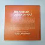 Betty Crockers Easy Oven Cook Book Meals Recipe 1973 Orange Hardcover Dinner