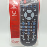 RCA Small Universal Remote Palm Size 4 Device DVD VCR TV RCR804BFDR Aux Sat