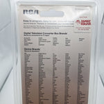 RCA Small Universal Remote Palm Size 4 Device DVD VCR TV RCR804BFDR Aux Sat