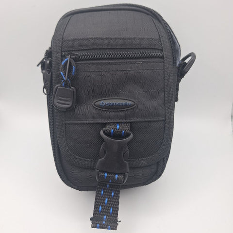 Samsonite Camera Case Pouch Zipper Clip Digital Belt 6 Inch Black Pockets