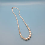 Faux Pearl Necklace 16 Inch Vintage Costume Small Japan Clasp Classy