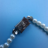 Faux Pearl Necklace 16 Inch Vintage Costume Small Japan Clasp Classy