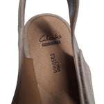 Clarks Soft Cushion Sandal Wedge Shoes Adjustable Straps Womens 9 Wide Beige