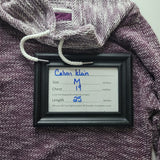 Calvin Klein Womens Cowl Neck Sweatshirt Front Pocket Womens M